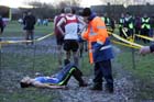 Red finish Start First North East Harrier League,  Jarrow.